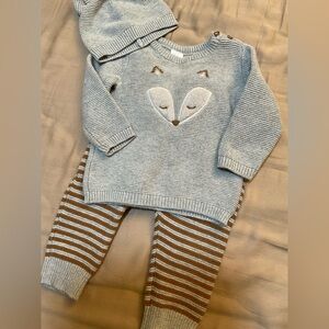 Adorable Gray and Brown Kids Matching Set